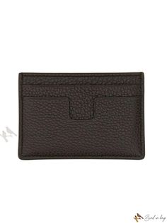 Bird in Bag - Luxurious Brown Wallet by Tom Ford Luxury Wallets With Grained Texture For Formal Occasions, Luxury Leather Wallet With Grained Texture, Formal Leather Wallet With Grained Texture, Elegant Leather Wallet With Grained Texture, Textured Leather Rectangular Wallet, Rectangular Textured Leather Wallet, Luxury Textured Leather Wallets For Everyday, Classic Leather Coin Purse With Rfid Blocking, Classic Bags With Card Slots For Business