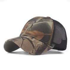 Men's/Women's Baseball Cap With Camouflage Print | ZORKET – zorket American Flag Fashion, Plain Caps, Running Hats, Cap For Men, Summer Sun Hat, Casual Cap, Camouflage Print, Scarf Headband, Womens Baseball Cap