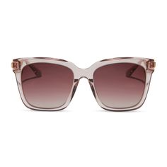 diff eyewear bella square sunglasses light pink crystal frame with wine gradient lenses front view Light Pink Crystal, Bella Square, Sunglasses Light, Diff Eyewear, Promo Items, Ciao Bella, Gradient Sunglasses, Prescription Glasses, Pink Crystal