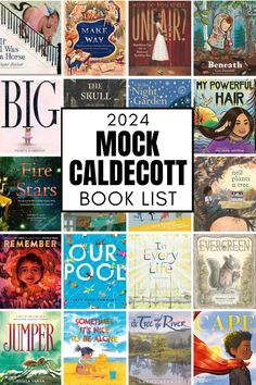 the book list for children's books with text overlaying it that reads, 2012