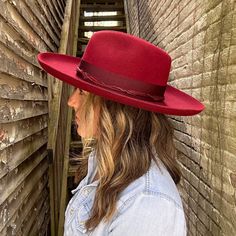 Part of our Stetson Seeker collection, the Oceanus fedora features a 4" curled, raw edge brim, a 4 1/4" center pinch front crown and a stiff, 100% wool felt construction. The burgundy is augmented by a multilayered hatband that includes a wide grosgrain ribbon and a double hand-dyed silk cord. Further details include a removable feather detail, star-shaped metal hat pin. faux leather sweatband, full satin lining and Stetson hat box. Proudly made in the USA. 4" Curled Raw Edge Brim 4 1/4" Center Stetson Hat, Dyed Silk, Hat Box, Hat Pin, Hand Dyed Silk, Silk Cord, Silk Dyeing, Hat Band, Hat Pins