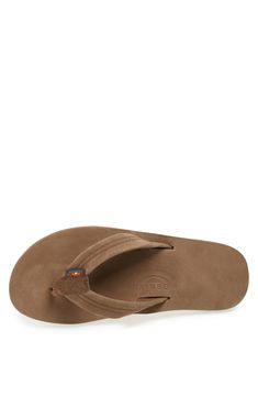 Soft leather straps and a leather footbed ensure cool comfort on a classic flip-flop. Style Name:Rainbow '301Alts' Sandal (Men). Style Number: 156578. Nubuck Leather, Medium Brown, Mens Sandals, Flip Flop, Mens Flip Flop, Soft Leather, Leather Straps, Flip Flops, Men's Shoes