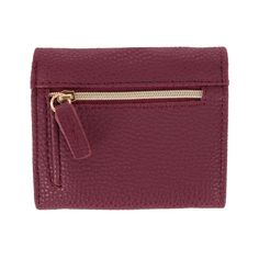 This compact wallet is a great way to store your cards, cash, ID, and loose change. The interior and exterior compartments provide multiple spaces to keep everything organized. The RFID blocking will help protect your personal information against identity theft and fraud. Made of Synthetic Loose Change, Compact Wallet, Identity Theft, Zip Wallet, Trifold Wallet, Merlot, Handbag Accessories, Stylish Women, Interior And Exterior