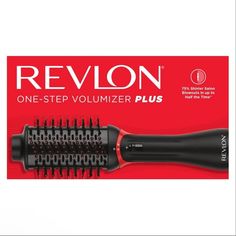 Plus It Up With The Revlon Volumizer Plus 75% Shinier Blowouts In One-Step! Plus It Up With An Oval Brush In A New, More Versatile 2.4” Head Size Ready For All Hair Types, Closer To The Root, & More Styling Options (Flips, Soft Waves And More). Plus It Up With Heat Settings, An Added Medium Option (Low, Medium, High, And Cool) For More Customization Tailor To Your Hair Needs With Less Damage, 50% Less Heat Exposure. Plus It Up With A New, Slimmer & Sleeker Handle And Detachable Design For Greate Revlon Hair Dryer, Salon Blowout, Hot Air Brush, Oval Brush, Blow Dry Brush, Hair Dryer Brush, Ceramic Hair, Air Brush, Heat Damage