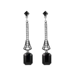 PRICES MAY VARY. 【 Great Gatsby Earrings】 Art deco style jewelry, the roaring black 20s earrings have a perfect symmetrical design, they are elegant, noble and full of vintage style, extremely charming and visually impactful. 【Size】 Black rhinestone dangle earrings measure 3.2"(3.2cm)*0.6"(1.5cm) . 【Material】 The flapper earrings are made of crystal, rhinestone, 316L stainless steel, hypoallergenic, nickel free and lead free, suitable for sensitive ears. High-quality materials create aesthetic l Gatsby Accessories, Gatsby Earrings, Art Deco Party, Rhinestone Halloween, Halloween Party Costume, Earrings Art, Roaring 20s, Long Dangle Earrings, Art Deco Earrings