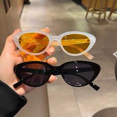 Retro Small Cat Eye Sunglasses Women Trendy Vintage Brand Designer Shades Colorful Eyewear For Uv400 Sunglasses, Designer Shades, Cat Eye Sunglasses Women, Cycling Sunglasses, Small Cat, Vintage Branding, Y2k Style, Eyewear Fashion, Brand Designer