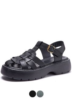 Get ready to show off your style in Martha Women's Comfortable Roman Sandals by USS Shoes. Made with genuine cow leather and lined with polyurethane, these sandals offer both comfort and durability. With a slip-on closure and back strap, these shoes are perfect for any casual occasion. • Upper-Genuine Leather Type: Cow Leather • Upper Material: Genuine Leather• Side Vamp Type: Open • Sandals Women Summer: Roman Sandals Ladies• Outsole Material: Polyurethane • Occasion: Casual • Lining Material: Polyurethane • Item Type: Sandals • Insole Material: Polyurethane• Fit: Fits true to size, take your normal size • Fashion Element: Shallow • Closure Type: Slip-On • Back Counter Type: Back Strap • Heel Height: 2 in• Platform Height: 0 / 1.18 in• Weight: 7 oz• Item # 3256803M• Brand: USS Shoes• High Round Toe Synthetic Slingback Sandals With Rubber Sole, Synthetic Slingback Sandals With Round Toe And Rubber Sole, Synthetic Slingback Sandals With Rubber Sole And Round Toe, Trendy Synthetic T-strap Sandals With Round Toe, Black Synthetic T-strap Sandals With Buckle Closure, Round Toe Faux Leather Sandals For Vacation, Closed Toe Synthetic Slingback Sandals With Rubber Sole, Vacation Faux Leather Sandals With Round Toe, Faux Leather Round Toe Sandals For Vacation