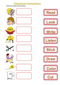 a printable worksheet for children to learn how to read the words and pictures