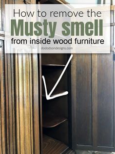 how to remove the musty smell from inside wood furniture