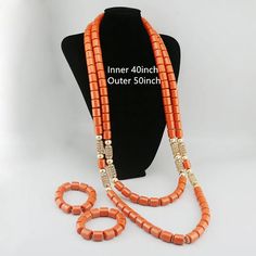 Elevate your Nigerian wedding or party look with this Bead Jewelry. Handcrafted with care, these jewelry pieces add a touch of color and cultural significance to your ensemble, making you stand out with traditional elegance. Elegant 108 Beads Jewelry Gift, Traditional 108 Beads Jewelry Gift, Traditional Adjustable Jewelry With Colorful Beads, Traditional Jewelry With Colorful Beads And Adjustable Fit, Elegant Orange Polished Beads Jewelry, Elegant Orange Jewelry With Polished Beads, Traditional Orange Jewelry For Ceremonies, Elegant Gold Beaded Jewelry For Festivals, Traditional Beaded Jewelry For Ceremonies