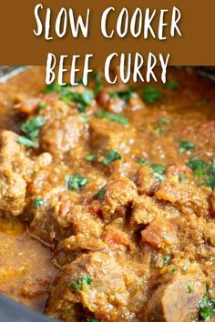 slow cooker beef curry is an easy and delicious meal that's ready in under 30 minutes