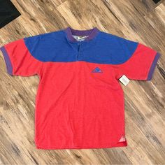 Men’s Nwt Vintage 90s Wild Thunder Color Block T Shirt, Tag Size Youth Xl But Fits A Men’s Small, Brand New, Offers Welcome. Oversized Red Sporty T-shirt, Red Oversized Sporty T-shirt, Oversized 90s Red Top, Red Oversized 90s Tops, Oversized Blue Retro T-shirt, Oversized Red Sporty Top, Oversized Retro Red T-shirt, Retro Red Crew Neck Shirt, Retro Red Oversized Top