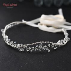 YouLaPan SH93 Bridal Belts Pearls Wedding Sash Belt Sparkly Belt for Bridal Gown Features:1.Type: Belt2.Decoration size:4*38CN/1.57*14.96IN3.Ribbon:each side 1*100CM/0.39*39.37IN4.Colors:9 colors can be chosen from the ribbon as the color options of the pictures.Package included:1x Sash belt Belt For Wedding Dress, Wedding Dress Sash Belt, Ivy Flower, Rhinestone Wedding Dress, Sparkly Belts, Wedding Dress Sash, Diamond Decorations, Wedding Dress Belt, Grey Ribbon