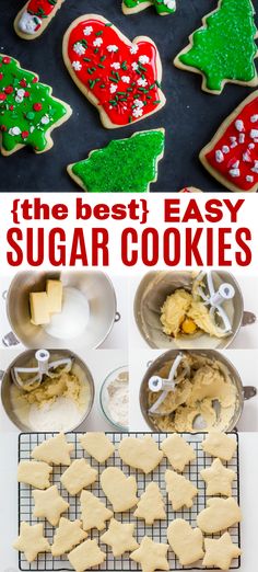 the best easy sugar cookies to make for christmas or new year's eve - so good