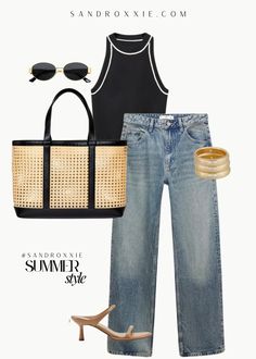 STYLED OUTFITS: CASUAL STYLED LOOKS FOR SUMMER - Sandroxxie California Beach Vacation, Spring Vacation Outfits, Looks For Summer, Warm Fits, Jeans Outfit Spring, Styled Outfits, Summer Office Outfits, July Outfits, Easy Outfits