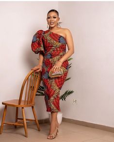 Thank you so much for stopping by. African one shoulder tulip dress which can be worn to every event by all body sizes and make you stand out like a queen in every event Long Gown Styles, Ankara Long Gown, Midi Gowns, Afro Fashion, Ankara Short Gown Styles, Ankara Long Gown Styles, Ankara Gowns, Latest Ankara Styles, Ankara Gown Styles