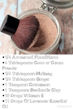 DIY Powder - For Full Recipe, Go To http://livesimply.me/2013/06/27/homemade-foundation-powder/ Homemade Face Powder, Face Powder Diy, Diy Foundation Cream, Diy Setting Powder, Diy Body Powder, Diy Face Wash Powder, Diy Face Powder Recipes, Diy Foundation Powder, Diy Face Powder Foundation