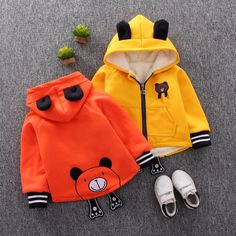 STYLISH baby and kids hooded cute coats. It is made of high quality materials, soft hand feeling and has Adorable design. Color Options: Gray, Yellow and Orange is available. Cute Cotton Warm Outerwear, Cute Warm Cotton Outerwear, Cute Cotton Hooded Outerwear, Playful Winter Hoodie, Winter Cartoon Print Long Sleeve Outerwear, Hooded Cartoon Print Outerwear For Fall, Playful Hooded Winter Hoodie, Playful Winter Hooded Hoodie, Fall Cartoon Print Long Sleeve Outerwear