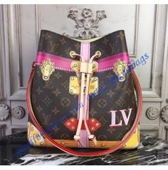 Louis Vuitton Trompe L'oeil Screen Monogram Canvas NeoNoe M40649 Louis Vuitton Collection, Practical Bag, Louis Vuitton Designer