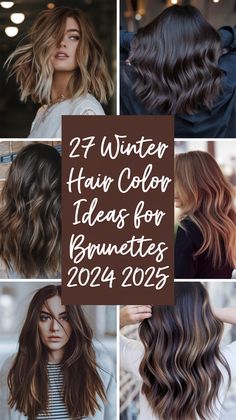 27 Winter Hair Color Ideas for Brunettes in 2024 and 2025 - Fall Update 2024 Dark Hair For Winter Brunettes, Hair Colors To Make You Look Tan, Mink Tones Hair, Balayage Frizura Brown, Seasonal Hair Color, How To Blend Hair Color, Dimensional Color Brunette, Chocolate Brown Color Melt Hair, Dark Hair With Definition