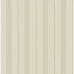 a beige striped wallpaper with vertical stripes on the bottom and bottom, in an off - white color