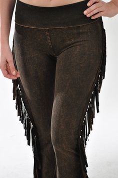 Indulge in ultimate luxury and style with our T-Party Side Fringe Mineral Wash Bootcut Pants. Made from a blend of 95% cotton and 5% spandex, these pants offer a comfortable and flexible fit. Expertly crafted with meticulous sewing and dyeing techniques in downtown Los Angeles, these pants guarantee a quality look and feel. Experience sophistication and exclusivity with a 34" inseam and trendy side fringe design. Fitted Fringed Pants For Fall, Fitted Fringe Pants For Fall, Stretch Bottoms With Fringe For Fall, Fall Stretch Bottoms With Fringe, Fall Bottoms With Fringe And Stretch, Fitted Fringe Bottoms For Fall, Fitted Wide Leg Bottoms With Fringe, Wide Leg Fringe Pants For Fall, Wide Leg Pants With Fringe For Fall