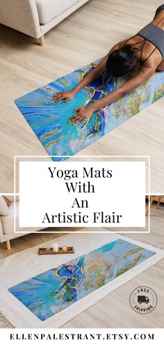 yoga mats with an artistic flair