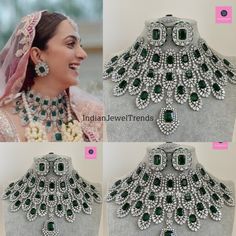 Pre-order Kiara Advani Emerald CZ diamond bridal necklace, American Diamond wedding necklace, Cz jewelry, Indian, Pakistani, wedding jewelry Regular Size And Adjustable with rhodium finish Ships from California, USA Other colors can be found here https://www.etsy.com/listing/1423096838/ruby-cz-diamond-bridal-necklace-american?ref=listings_manager_grid https://www.etsy.com/listing/1423097794/sapphire-cz-diamond-bridal-necklace?ref=listings_manager_grid Color, shades, and texture displayed may var Kiara Advani Wedding, Diamond Wedding Necklace, Pakistani Wedding Jewelry, Diamond Necklace Wedding, San Ramon, Kiara Advani, Jewelry Indian, Cz Jewelry, American Diamond