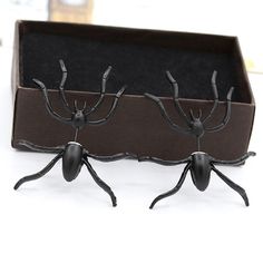 Material: Alloy Color: Single Black 5109 Style: INS Style Spider Earrings, Punk Earrings, Ear Jacket Earring, Black Spider, Casual Jewelry, Halloween Jewelry, Black Earrings, Affordable Jewelry, Halloween Disfraces