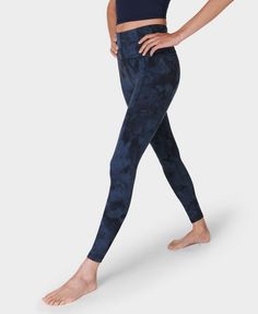 Our all-new multi-use leggings with a super soft, sculpting feel. Exclusive fabric is supportive, breathable, sweat-wicking and 90% squat-proof. Extra flattering seamlines to sculpt your bum and elongate your legs. Super high-waisted with snug compression and an internal adjustable drawcord. Side slip pocket for your phone. Inseam length: 68cm / 27". Model wears size S and is 178cm/5'10" tall. Style Code: SB6916AAColour: Navy Blue Spray Dye Soft Yoga, Borg Jacket, Slim Fit Casual Shirts, Chunky Knitwear, Sweaty Betty, Swimwear Shorts, Squat Proof, Loungewear Shorts, Short Pajama Set