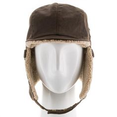 Pilot - Ultrafino Leather Hat With Ear Flaps For Outdoor, Brown Military Hat For Winter, Winter Windproof Leather Hat, Winter Leather Windproof Hat, Leather Winter Hat For Outdoor, Winter Leather Hats For Outdoor, Brown Hat With Plush Lining For Cold Weather, Winter Leather Outdoor Hat, Winter Outdoor Leather Hats