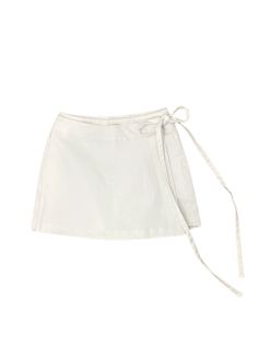 Update your spring wardrobe with the Abbey Skort. Made from a white denim material, this skort features a stylish side tie for added flair. Comfortable, versatile, and perfect for any occasion, the Abbey Skort is a must-have for spring and summer! Stay on-trend and effortlessly chic with this must-have piece. Available in G2 sizing! Cotton Summer Skort For Day Out, Spring Drawstring Skort, White Drawstring Shorts For Spring, Spring Mini Skort With Tie Waist, White Cotton Summer Skort, Chic Cotton Skort For Spring, Spring Tie-waist Mini Skort, Spring Cotton Skort For Day Out, Casual Tie-side Bottom Shorts For Spring