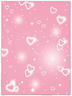 a pink background with hearts and stars