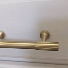 a close up of a handle on a door