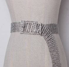 Silver Rhinestone Crystal Extra Long Belt. Glamorous and luxe look in seconds, this extra long crystal buckle belt is a perfect way to embellished your outfit another level. Great and versatile piece, this belt can be also worn over your neck, too! So cool! Gender: WomenItem Type: BeltsStyle: FashionBuckle Width: 3.5cmBuckle Length: 104cmBelt Width: 3cmBelts Material: MetalMaterial: Rhinestone+alloy Silver Rhinestone, Buckle Belt, Long Sleeve Maxi Dress, Long Maxi Dress, Extra Long, Occasion Dresses, Crystal Rhinestone, Belt Buckles, Plus Size Dresses