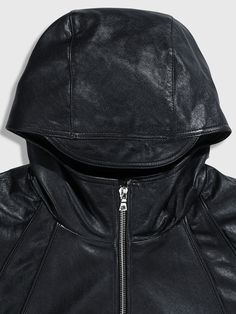 Editor's NotesThis is a leather jacket 86d that is made out of 100% authentic sheepskin leather. It can be styled with various items for a trendy and casual look.- Hoodie with guard- Raglan sleeves- Piping detailsMeasurements (in.)S / M / L- Shoulder + Sleeve Length: 31.69 in. / 32.09 in. / 32.48 in.- Chest: 26.77 in. / 27.56 in. / 28.35 in.- Length: 27.56 in. / 27.95 in. / 28.35 in.Composition & Care- Shell: Sheepskin 100%, Lining: Polyester 52% Viscose Rayon 48%- Refer to care labelDesigne Winter Hooded Leather Jacket, Leather Jacket With Double-lined Hood, Fitted Leather Outerwear With Double-lined Hood, Leather Biker Jacket With Double-lined Hood For Fall, Hooded Leather Outerwear With Double-lined Hood, Winter Leather Hooded Jacket With Double-lined Hood, Leather Jacket With Detachable Hood For Winter, Fitted Leather Biker Jacket With Detachable Hood, Leather Jacket With Detachable Hood For Streetwear