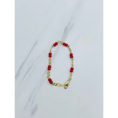 ❤️ Real 10k Gold Baby Bracelet red Beads ❤️ This bracelet is 5.75” Long ❤️ The power of red is believed to protect children. Many legends mentioned the power of coral used as a talisman to protect newborns in Ancient Rome. In the Hispanic culture is a tradition that babies wear a red piece of jewelry, as well. ❤️ 4mm red balls with 10k gold cuban style link ❤️ Boy or girl / newborns protection New fine jewelry ❤️ Pulsera de bebé con bolitas rojas ❤️ Oro de 10 Kilates ❤️ Protección talismán de Niño o niña recién nacido bebé. ❤️ Este brasalete de oro mide 5.75 pulgadas SKU 700 Baby Jewelry Gold, Cuban Style, Hispanic Culture, Red Beaded Bracelet, Red Ball, Baby Bracelet, Red Beads, Baby Jewelry, Gold Baby