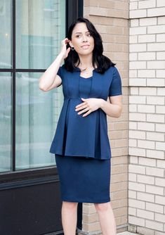 Elegant Short Sleeve Maternity Dress Bump Friendly, Elegant Bump-friendly Maternity Dress, Elegant Fitted Maternity Dress Nursing Friendly, Fitted Maternity Tops, Maternity Pencil Skirt, Maternity Suit, Maternity Work Clothes, Skirt Petite, Flatter Tummy