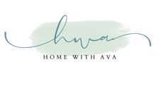 the logo for ahana home with ava