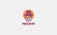 Fox Site Mascot Cartoon Logo Logo Template Wolf Mascot Design, Fox Logo Design Ideas, Lion Mascot Logo, Fox Mascot Logo, Wolf Mascot Logo