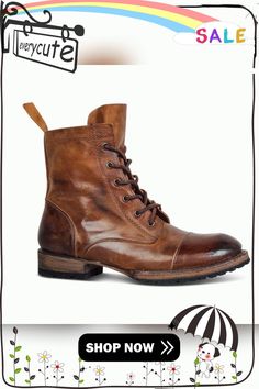 Vintage Genuine Leather Lace Up Boots Winter Leather Shoes With Almond Toe, Winter Almond Toe Leather Shoes, Leather Martin Boots With Closed Toe For Work, Leather Martin Boots For Work With Closed Toe, Leather Closed Toe Martin Boots For Work, Casual Leather Lace-up Boots With Closed Toe, Leather Martin Boots With Leather Footbed, Vintage Leather Martin Boots With Closed Toe, Fall Leather Martin Boots With Plain Toe