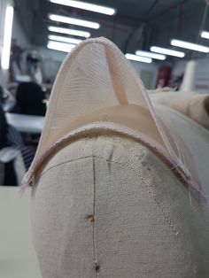 an up close view of the back end of a mannequin's head