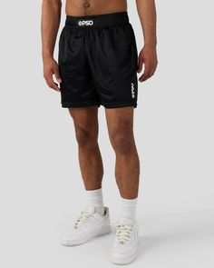 Shop Black Active Short Active Short | Active mesh short Interior lining Side pocket Adjustable draw cord 100% polyester Product Care: Machine Wash Cold, Tumble Dry Low | PSD® Mesh Short, Gym Fits, Soccer Shorts, Workout Fits, Streetwear Mens, Compression Shorts, Active Shorts, Mesh Material, Body Workout