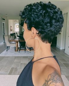 Short Curly Haircuts Mixed Women, Short Curly Hairstyles For Mixed Women, Short Curly Haircuts Pixie Curls, Short Curly Hairstyles For Black Women Curls Pixie Haircuts, Short Curly Hairstyles For Women Natural, Short Curly Hair Back View, Curly Short Pixie Haircut, Curly Mushroom Haircut