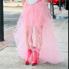 Say Goodbye To Boring Skirts With The Long Goodbye Tulle Skirt! This Deliciously Sweet Piece Features A Comfy Elastic Back Waistband And A Full Tulle Skirt. The Maxi Length And Vibrant Peach Hue Make It An Eye-Stopper! Get Ready For Maximum Twirl-Ability And Unique Looks Everywhere You Go! Long Goodbye, The Long Goodbye, Unique Looks, Full Tulle Skirt, Skirt Lining, Full Length Skirt, Full Length Skirts, Pink Tulle, Confetti