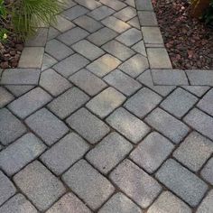 an image of a walkway made out of bricks