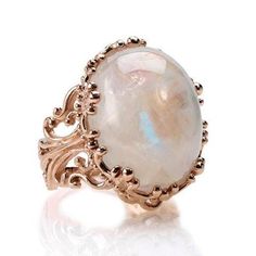 Rose Gold Rainbow Moonstone Ring | Catherine Angiel – Catherine Angiel Moonstone Rings Vintage, Rose Gold Moonstone Ring, Gold Moonstone Ring, Hello Kitty Jewelry, Diamond Rings Design, Dragon Egg, Rainbow Moonstone Ring, Discount Jewelry, Wishful Thinking