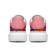 Step into a world of retro-chic with our 70's Flowers Oversized Sneakers. Embrace the flower power vibe with their groovy hippie-style pattern that screams vintage cool. Crafted with a leather upper and mesh lining, these kicks marry durability with breathability, ensuring they stand the test of time while keeping your feet fresh. Slip into the soft embrace of EVA padded insoles, treating your feet to cloud-like cushioning with every step. From city streets to nature trails, our reinforced EVA o