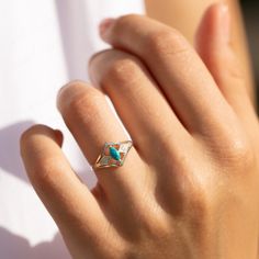 "Turquoise ring, Unique art deco 14k white gold turquoise promise ring for her, Dainty victorian marquise turquoise engagement ring,  WE OFFER UNLIMITED PERIOD INSTALLMENTS PLAN This is a beautiful, stunning, feminine ring that works well for all occasions, styles, and ages. You will love it! Ring from photos information: Stones: Turquoise Approximate size: 6x3mm (1 stone) Accent stones; Diamonds Approximate size: 1.25mm (2 stones) Approximate weight of stones: 0.27ct ( in total) Diamonds Color&Clarity:  Color: H-I, Clarity : VVS1-VVS2 Metal type: White Gold Metal stamp: 14k Gold Approximate width of Band 1.2mm Customization / Replacements You able to choose this ring from different variations: Metal: 14k gold ( white, yellow or rose color) or 18k  gold( white, yellow or rose color) Stones Turquoise Engagement Ring, Turquoise Ring Engagement, Promise Ring For Her, Promise Rings For Her, Ring Unique, Moissanite Rings, Rose Color, Promise Ring, Metal Stamping