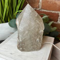 Smoky Quartz Polished Point Lamp - Natural Stone with bulb and cord Self Care Room, Quartz Lamp, Crystal Structure, Unique Lamps, Deep Brown, Quartz Points, Crystal Quartz, Smoky Quartz, Quartz Crystal